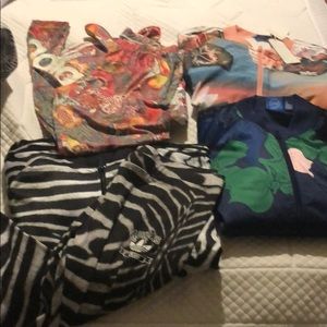 Adidas bundle 4 jackets 2 legging